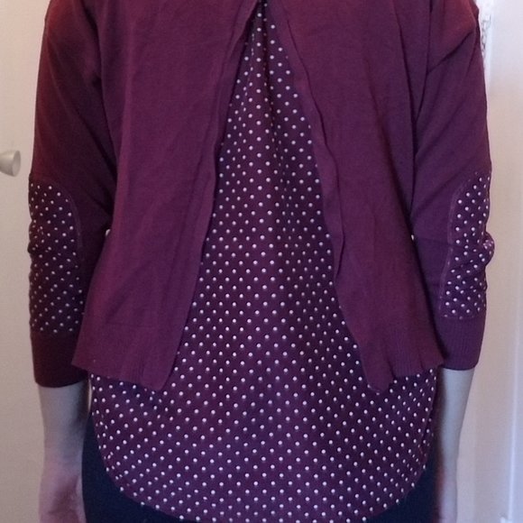 GUC - Maroon 3/4 Sleeve Top - Picture 3 of 3